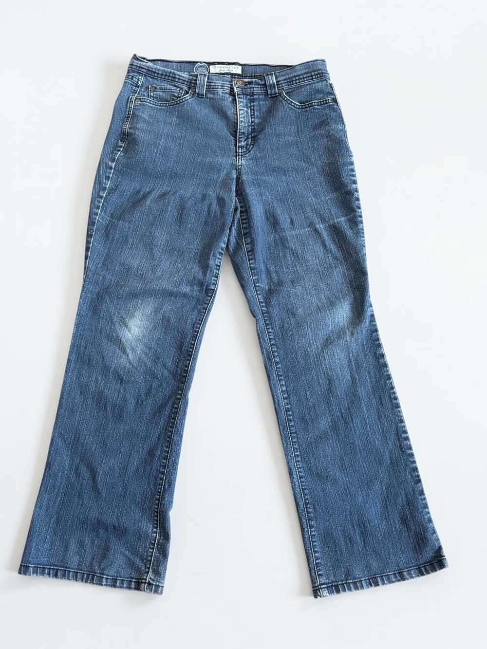 Charter Club Curvy Bootcut Jeans Medium Wash Women's 8 Short
